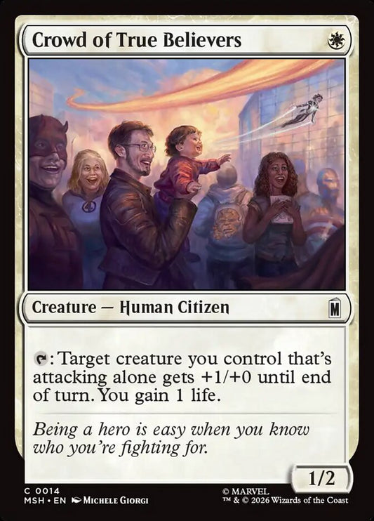 MTG Card Title: Crowd of True Believers MSH/14