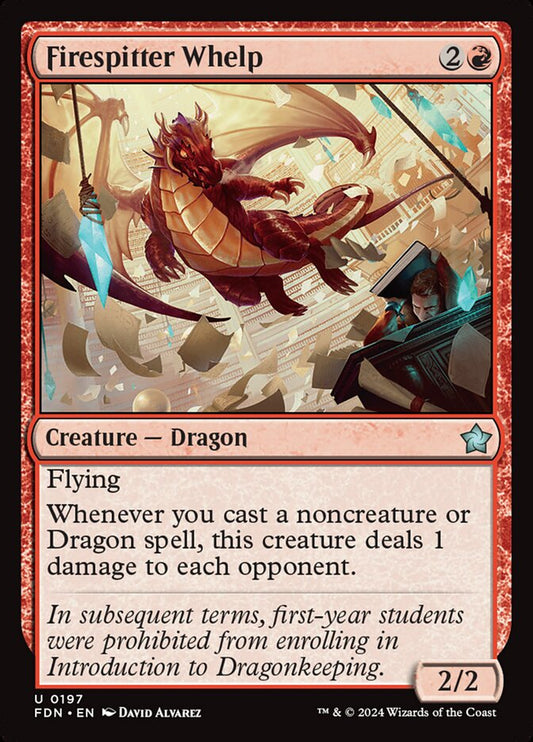 MTG Card Title: Firespitter Whelp FDN/197