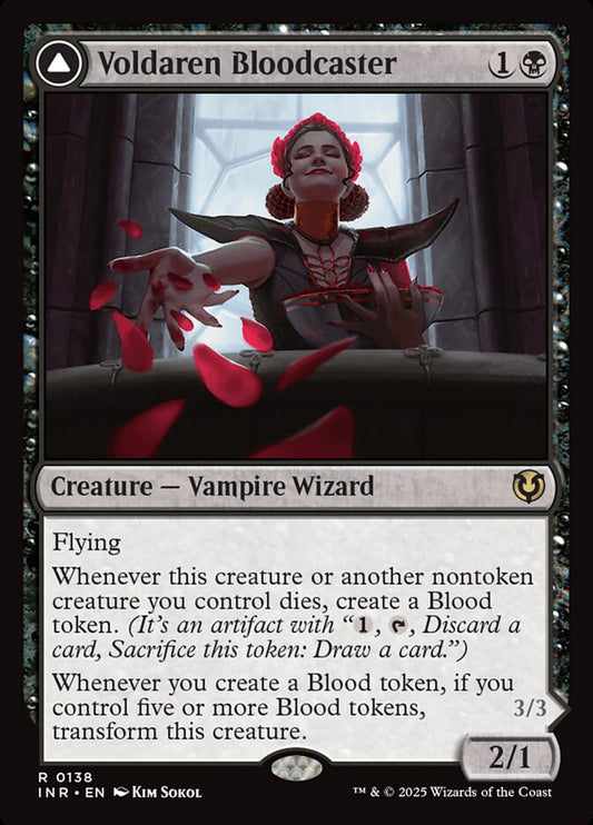MTG Card Title: Voldaren Bloodcaster // Bloodbat Summoner INR/138
