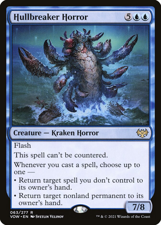 MTG Card Title: Hullbreaker Horror VOW/63