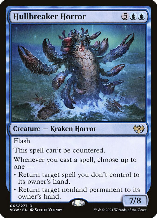 MTG Card Title: Hullbreaker Horror VOW/63