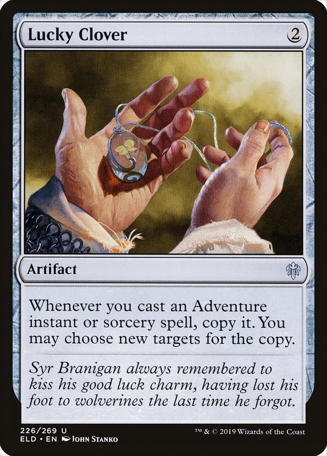 MTG Card Title: Lucky Clover ELD/226