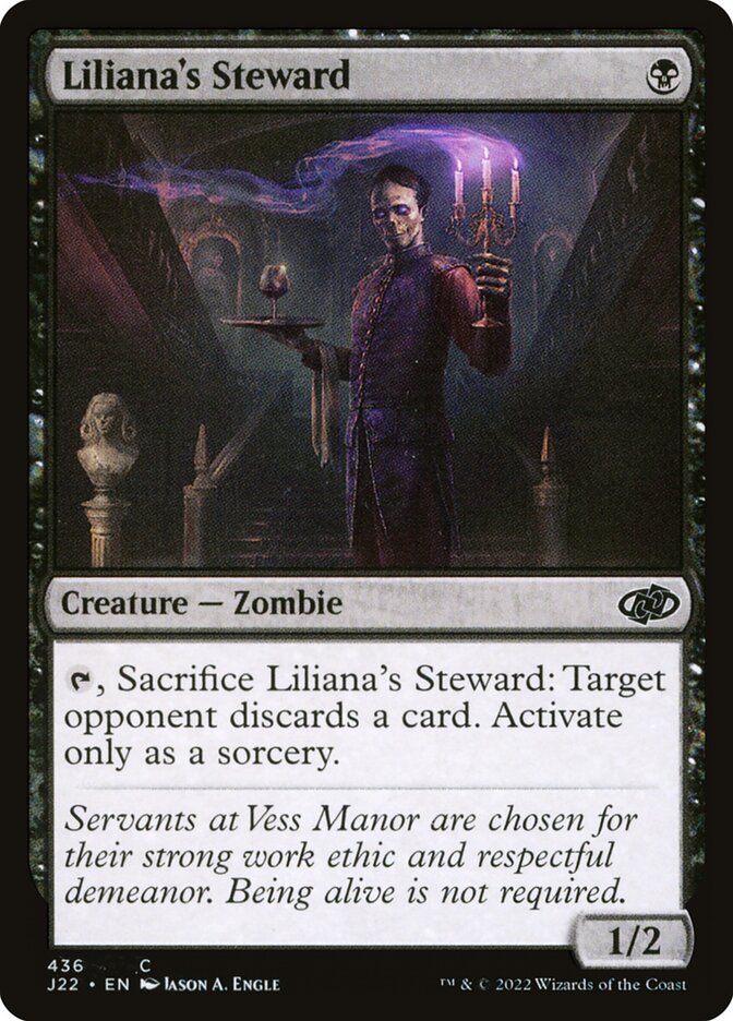 MTG Card Title: Liliana's Steward J22/436