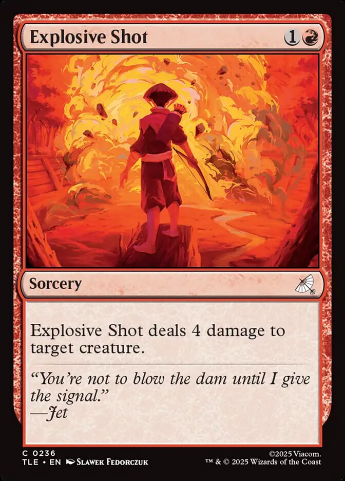 MTG Card Title: Explosive Shot TLE/236