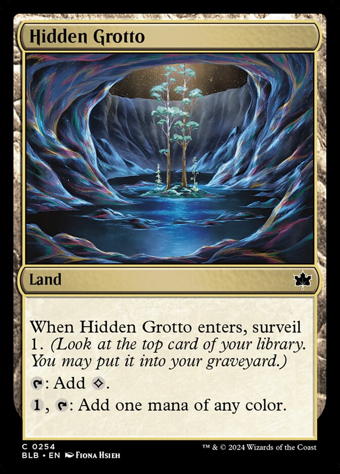 MTG Card Title: Hidden Grotto BLB/254