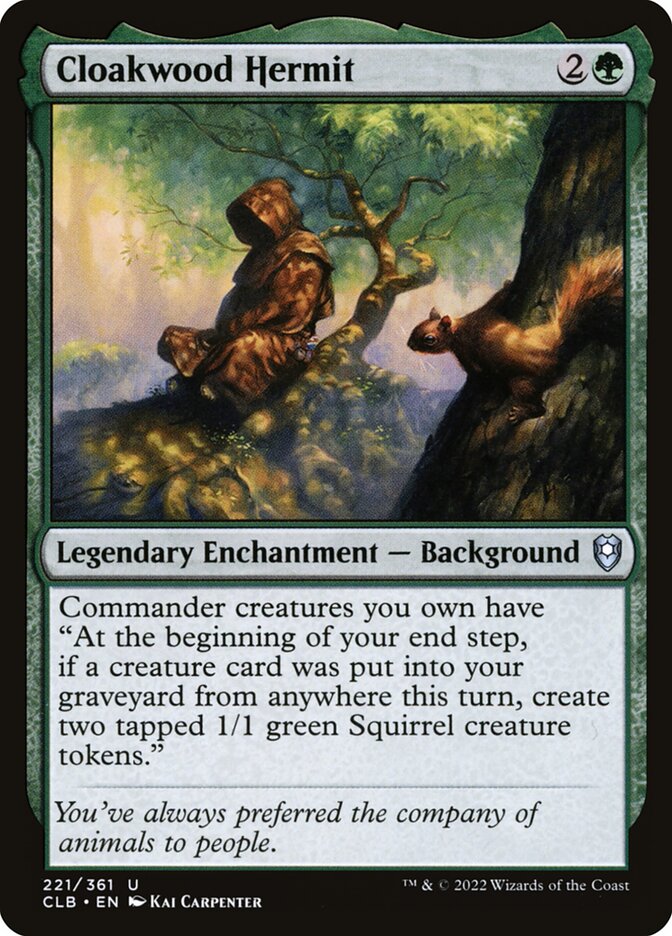 MTG Card Title: Cloakwood Hermit CLB/221