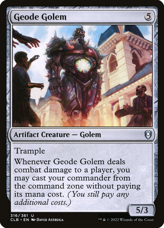 MTG Card Title: Geode Golem CLB/316