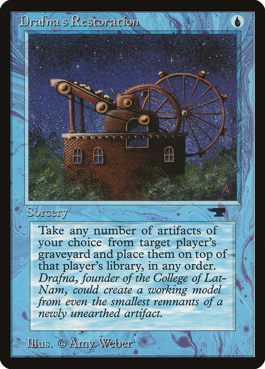 MTG Card Title: Drafna's Restoration ATQ/8