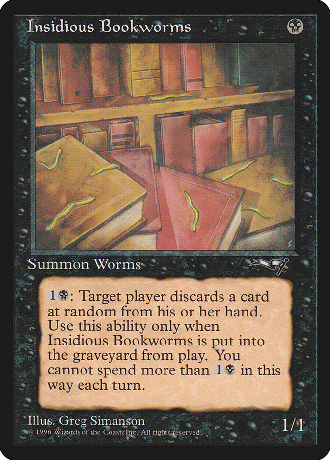MTG Card Title: Insidious Bookworms ALL/51a