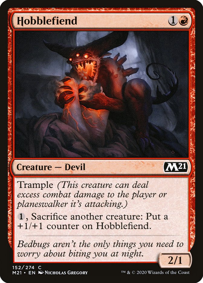 MTG Card Title: Hobblefiend M21/152