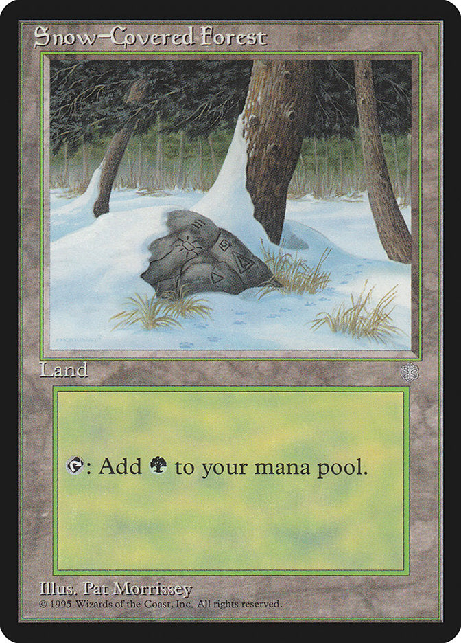 MTG Card Title: Snow-Covered Forest ICE/383