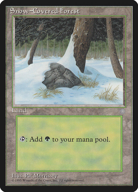 MTG Card Title: Snow-Covered Forest ICE/383
