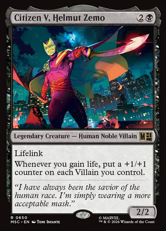 MTG Card Title: Citizen V, Helmut Zemo MSC/650