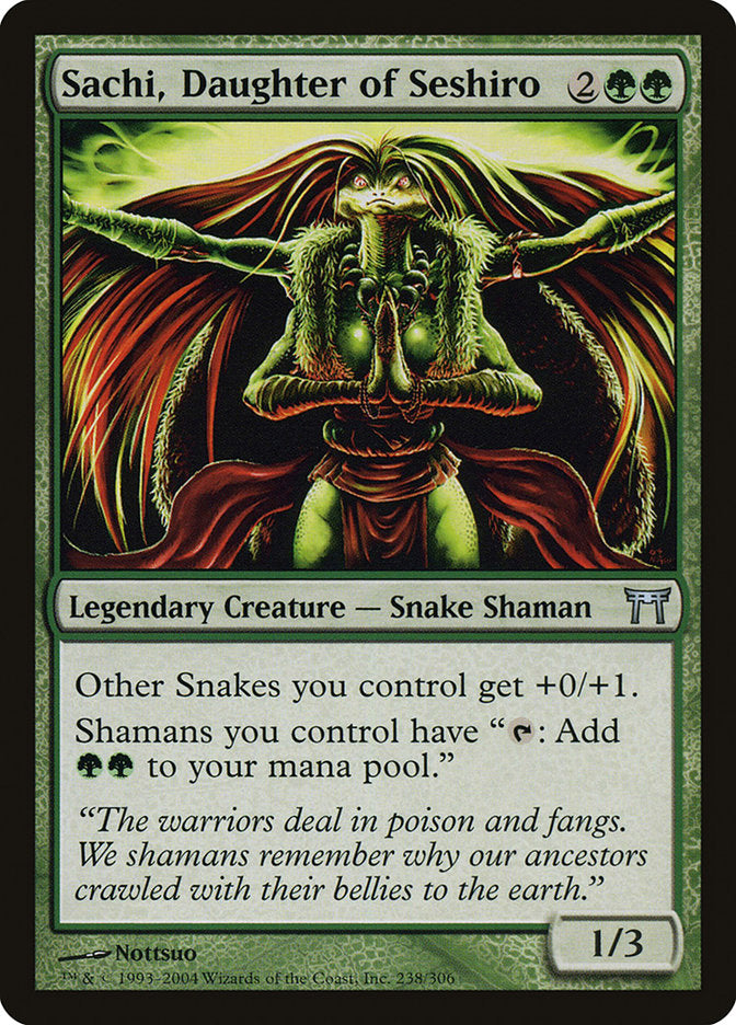 MTG Card Title: Sachi, Daughter of Seshiro CHK/238