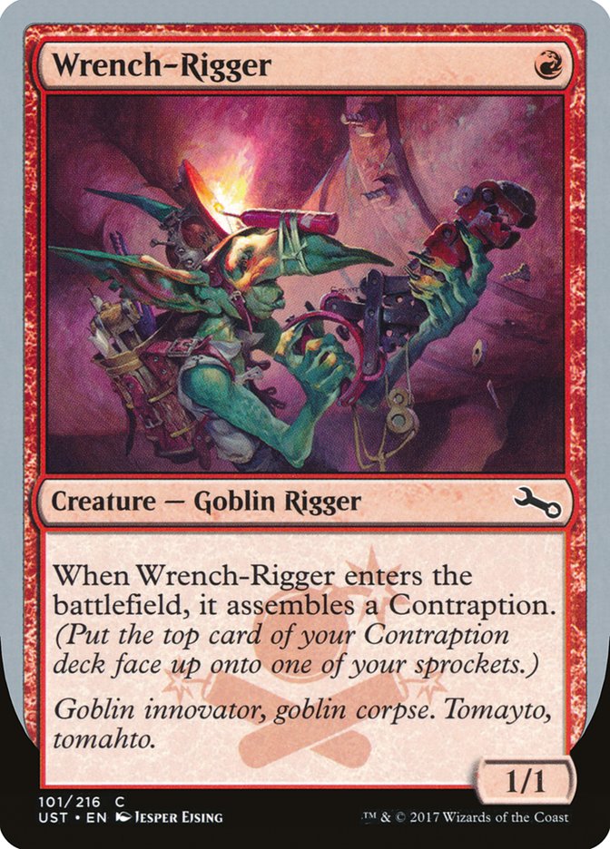 MTG Card Title: Wrench-Rigger UST/101