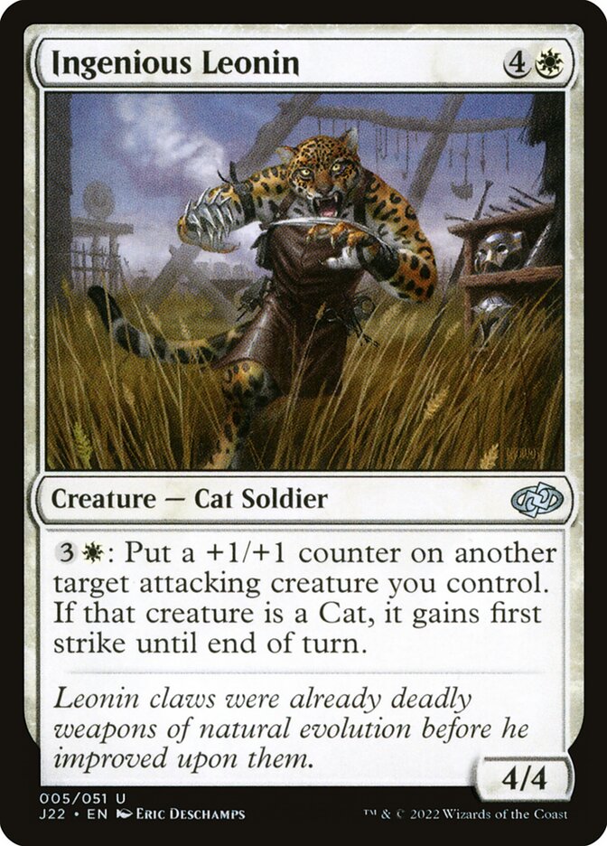 MTG Card Title: Ingenious Leonin J22/5