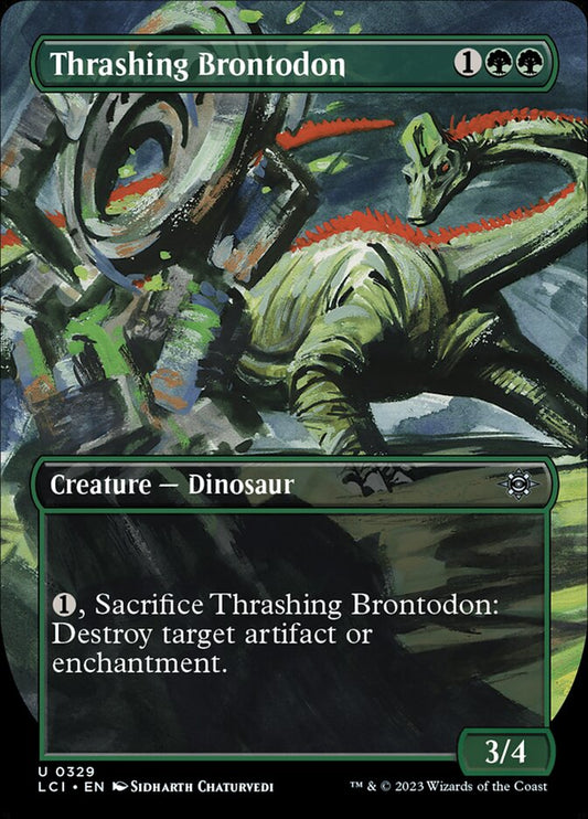 MTG Card Title: Thrashing Brontodon LCI/329