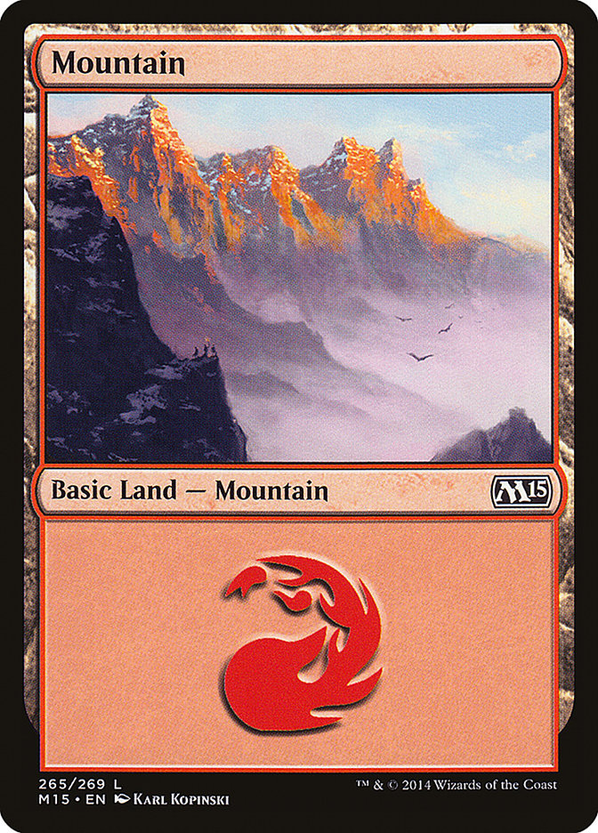 MTG Card Title: Mountain M15/265