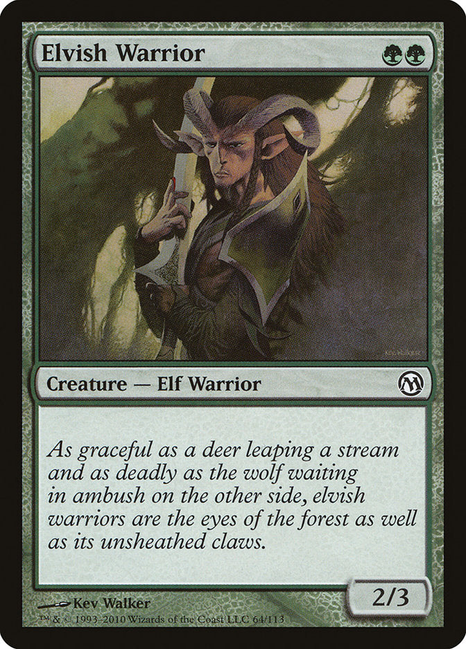 MTG Card Title: Elvish Warrior DPA/64