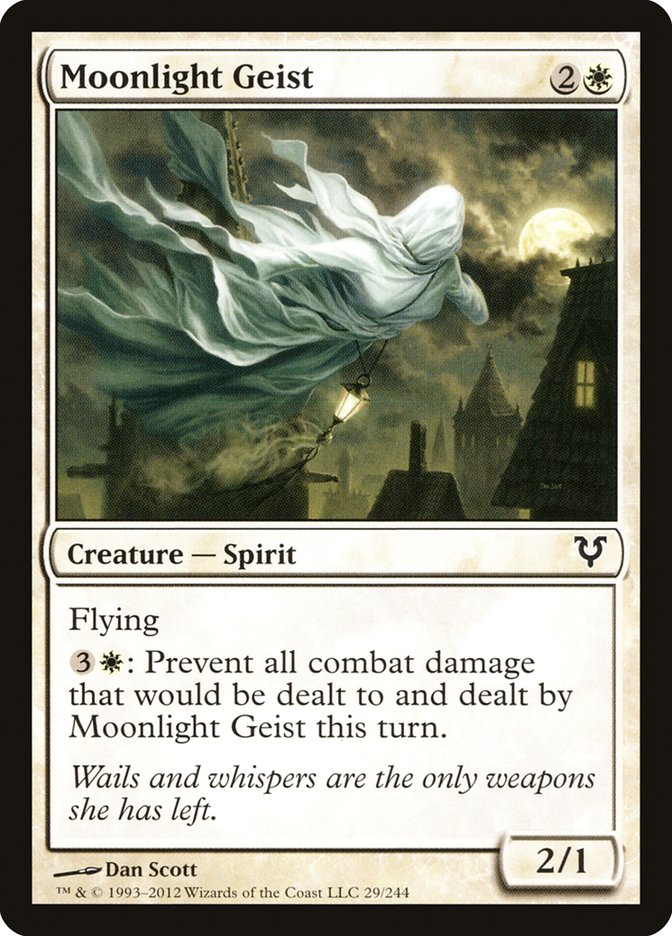 MTG Card Title: Moonlight Geist AVR/29