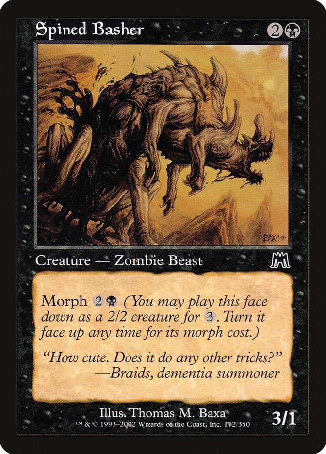 MTG Card Title: Spined Basher ONS/172