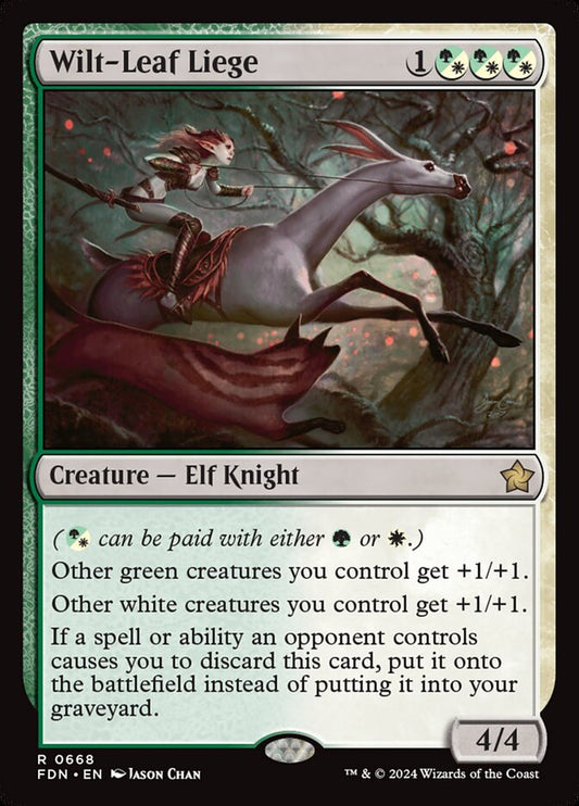 MTG Card Title: Wilt-Leaf Liege FDN/668