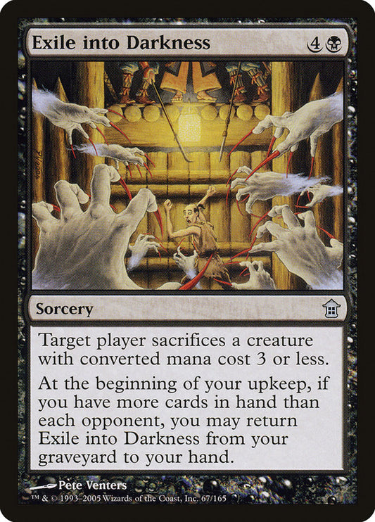 MTG Card Title: Exile into Darkness SOK/67