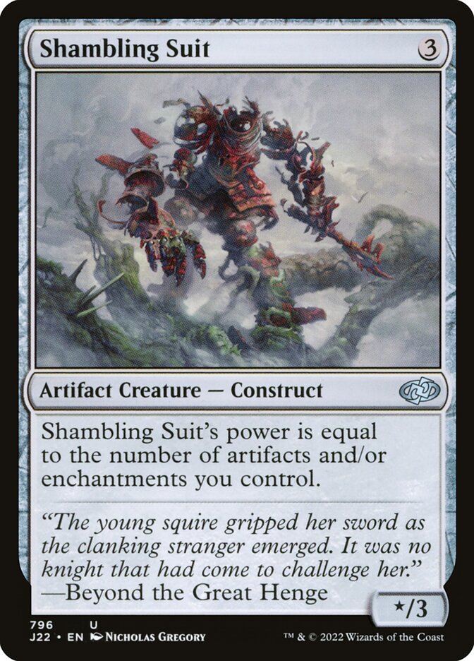MTG Card Title: Shambling Suit J22/796