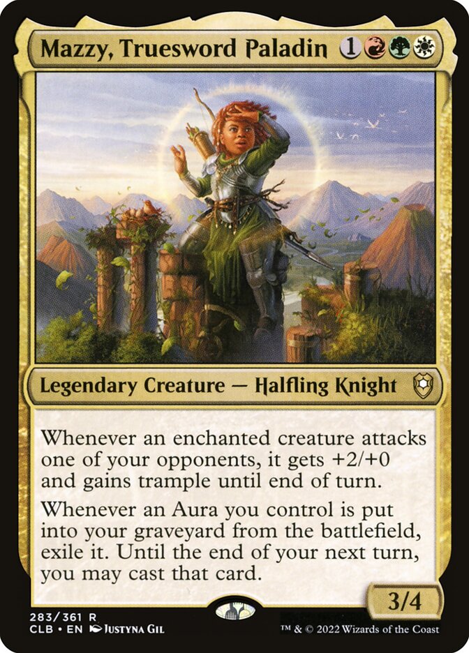 MTG Card Title: Mazzy, Truesword Paladin CLB/283