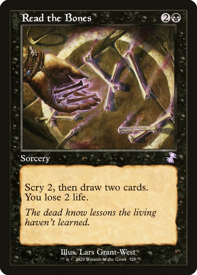 MTG Card Title: Read the Bones TSR/328