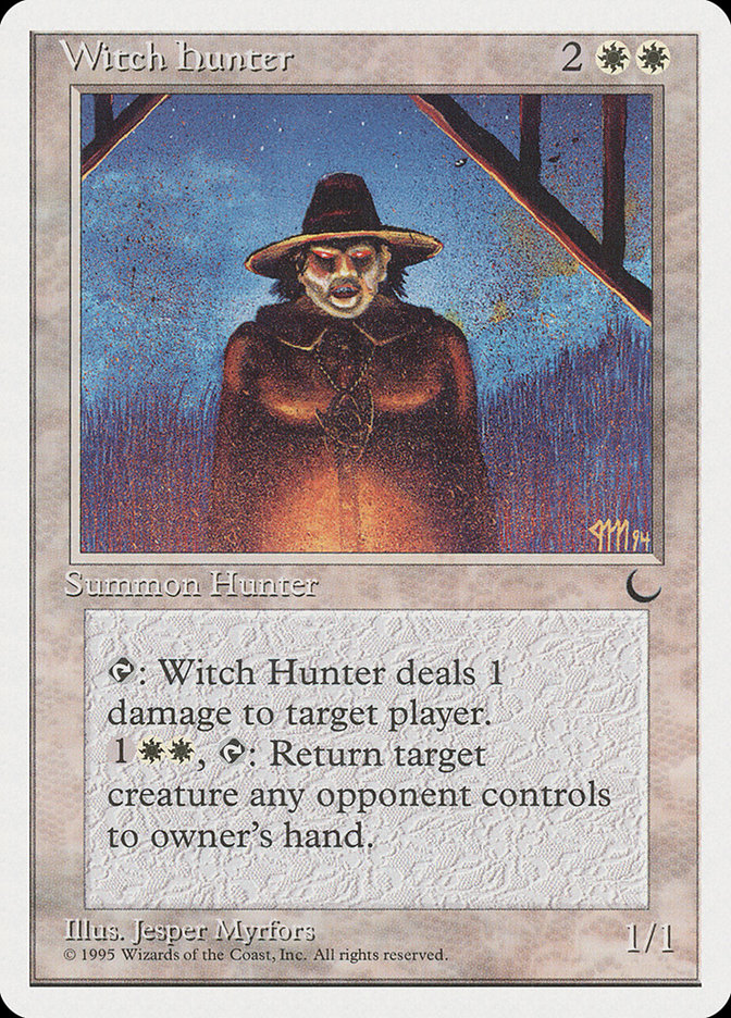 MTG Card Title: Witch Hunter CHR/14