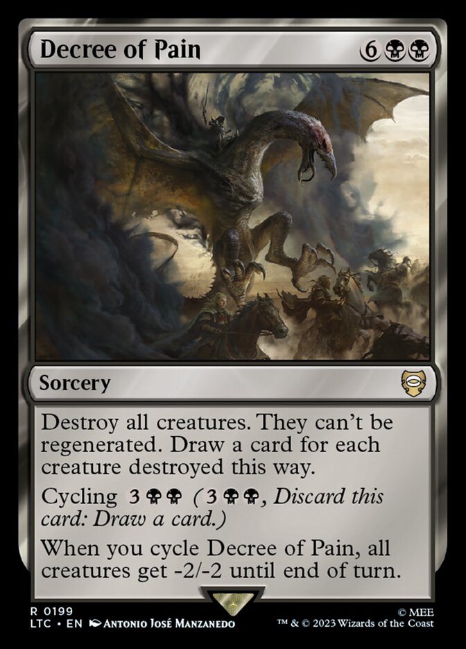 MTG Card Title: Decree of Pain LTC/199