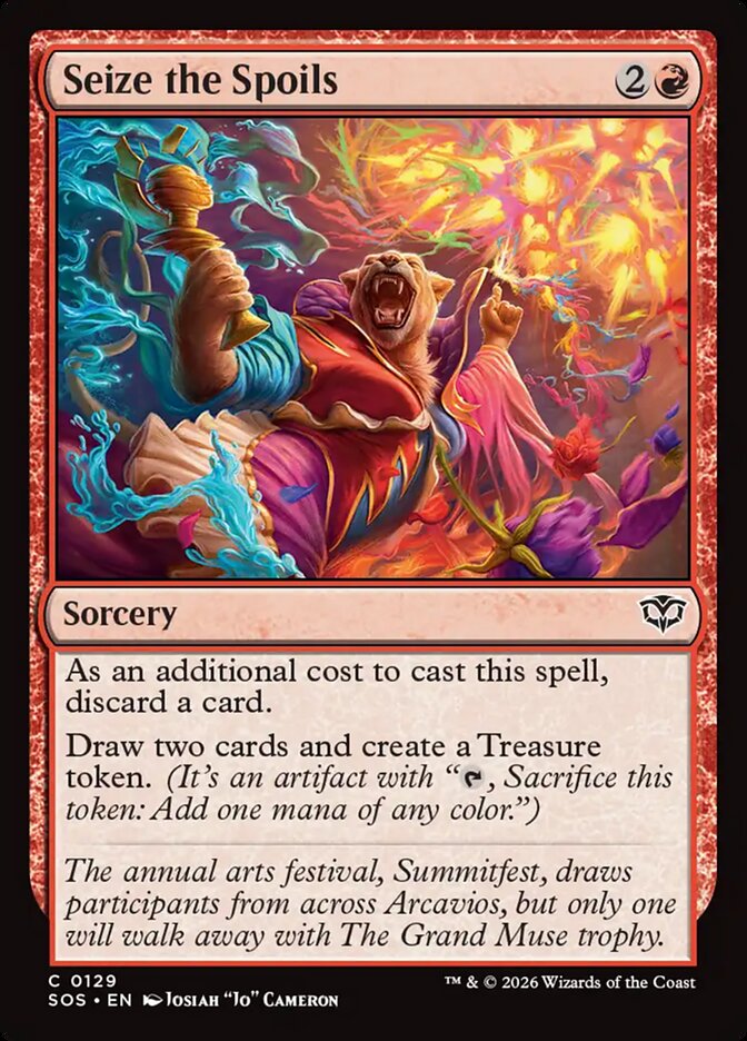 MTG Card Title: Seize the Spoils SOS/129
