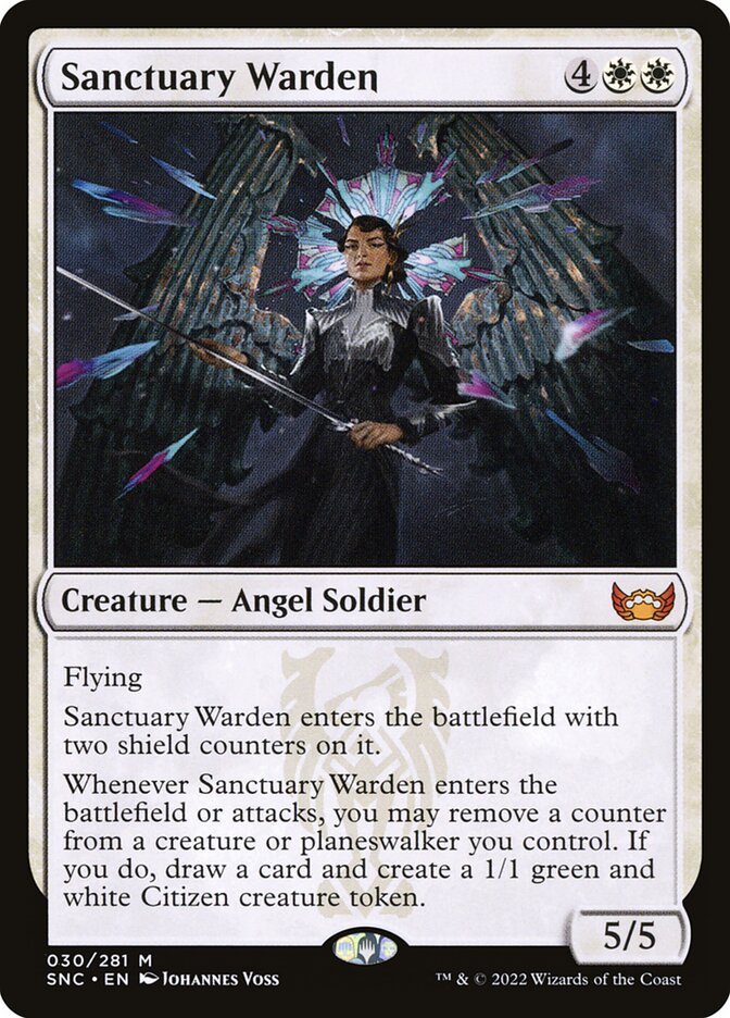 MTG Card Title: Sanctuary Warden SNC/30