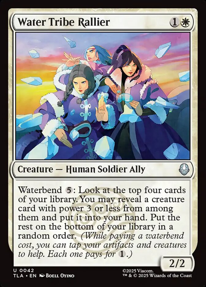 MTG Card Title: Water Tribe Rallier TLA/42