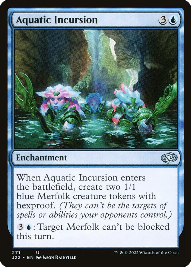 MTG Card Title: Aquatic Incursion J22/271