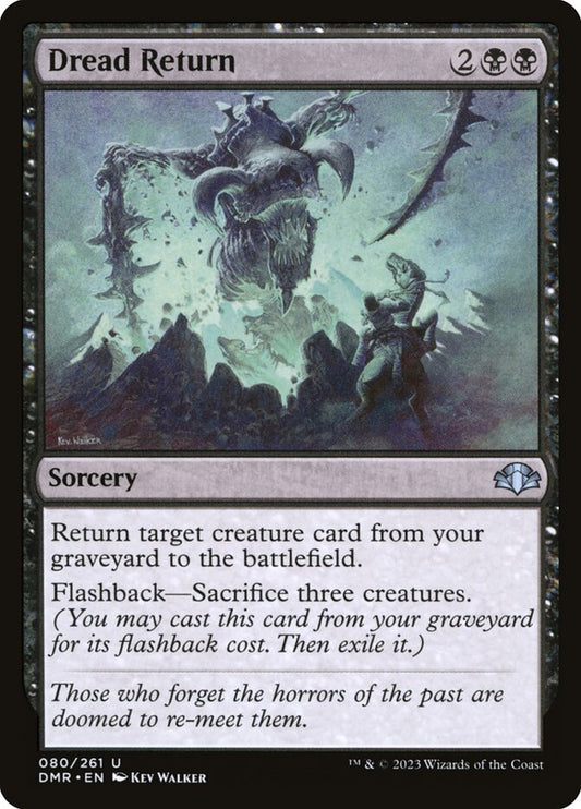 MTG Card Title: Dread Return DMR/80
