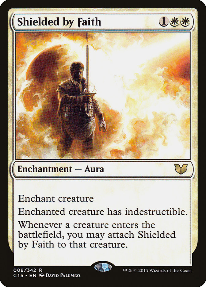 MTG Card Title: Shielded by Faith C15/8