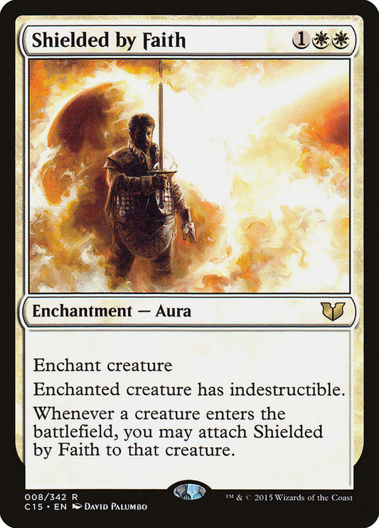 MTG Card Title: Shielded by Faith C15/8