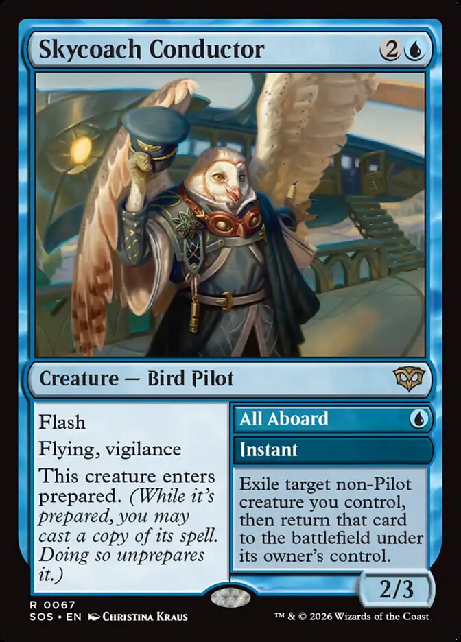 MTG Card Title: Skycoach Conductor // All Aboard SOS/67
