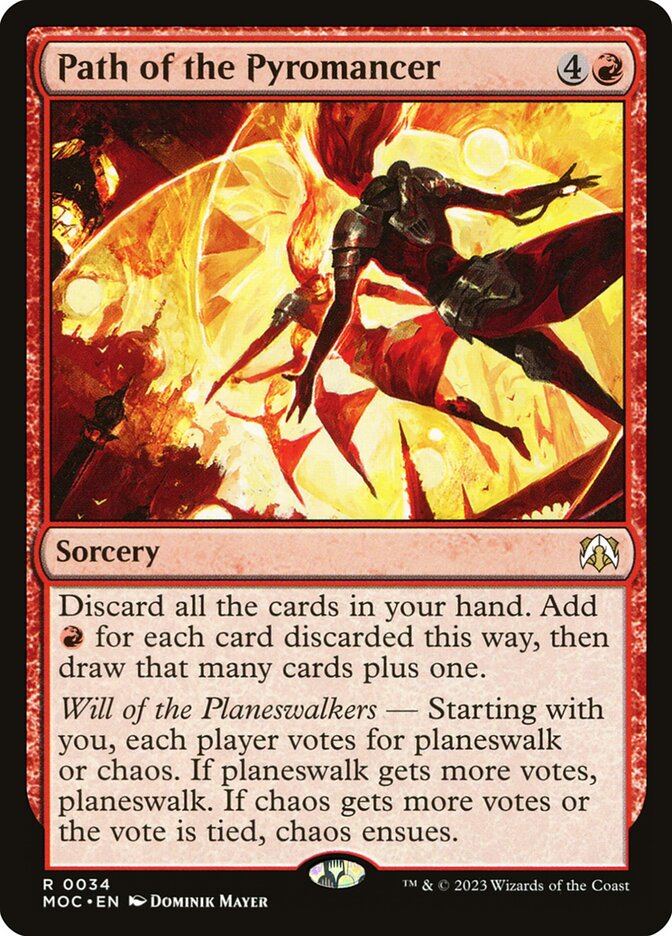 MTG Card Title: Path of the Pyromancer MOC/34
