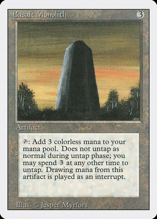 MTG Card Title: Basalt Monolith 3ED/235
