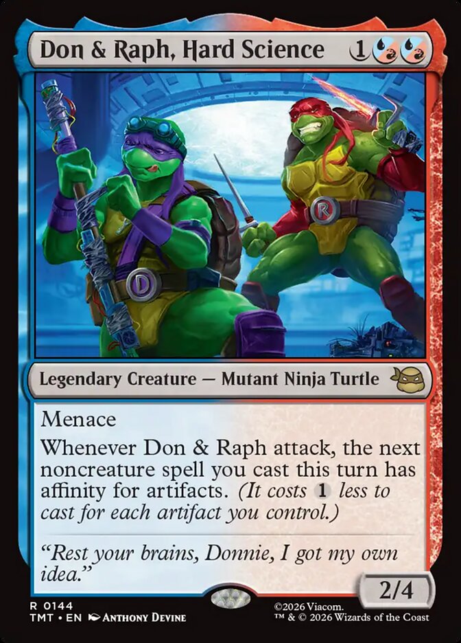 MTG Card Title: Don & Raph, Hard Science TMT/144