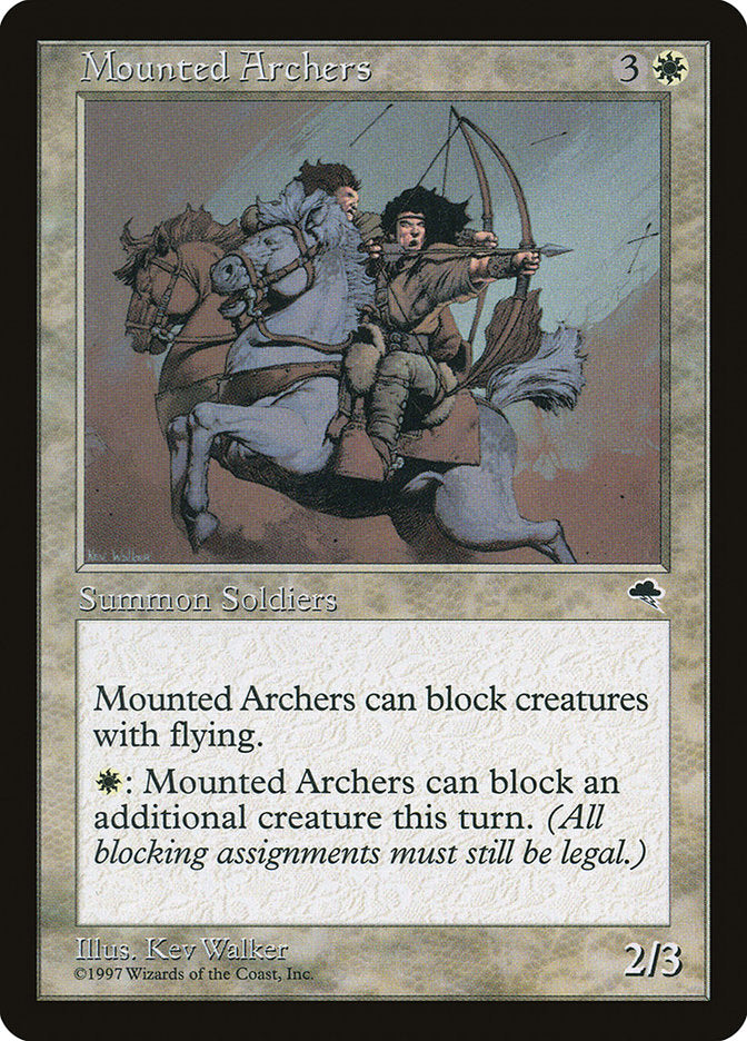 MTG Card Title: Mounted Archers TMP/30
