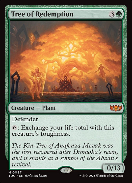 MTG Card Title: Tree of Redemption TDC/97