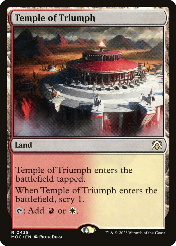 MTG Card Title: Temple of Triumph MOC/438