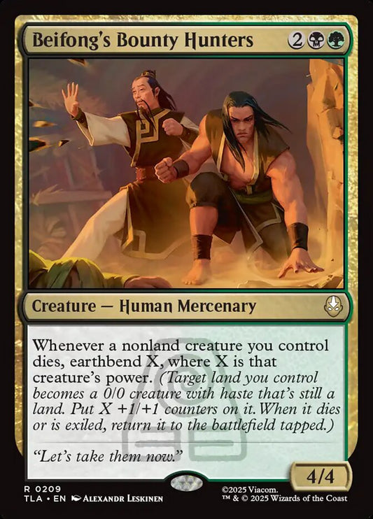 MTG Card Title: Beifong's Bounty Hunters TLA/209