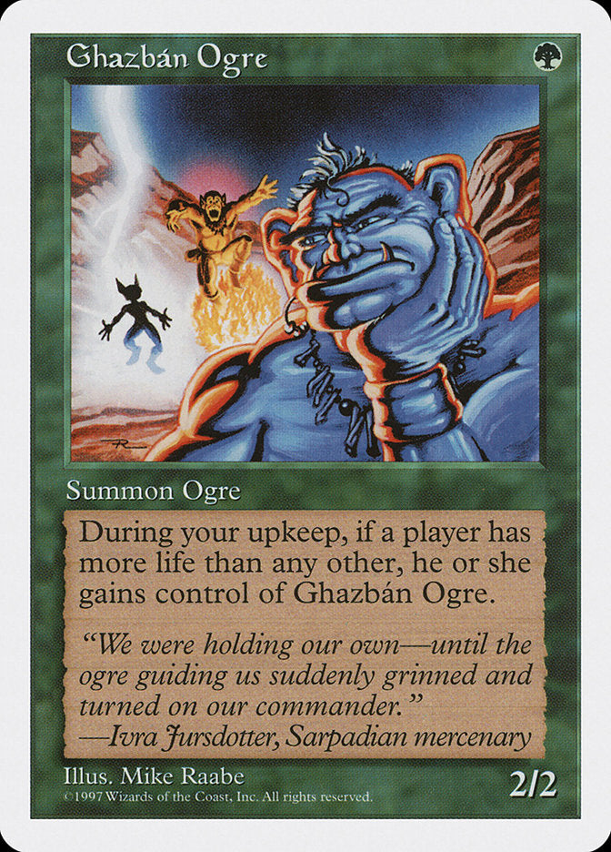 MTG Card Title: Ghazbán Ogre 5ED/298