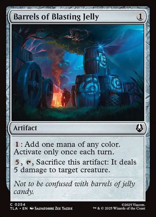 MTG Card Title: Barrels of Blasting Jelly TLA/254
