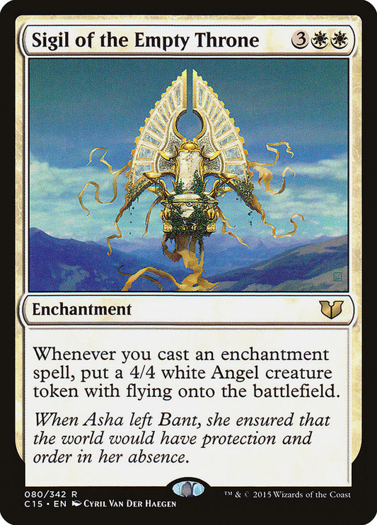 MTG Card Title: Sigil of the Empty Throne C15/80